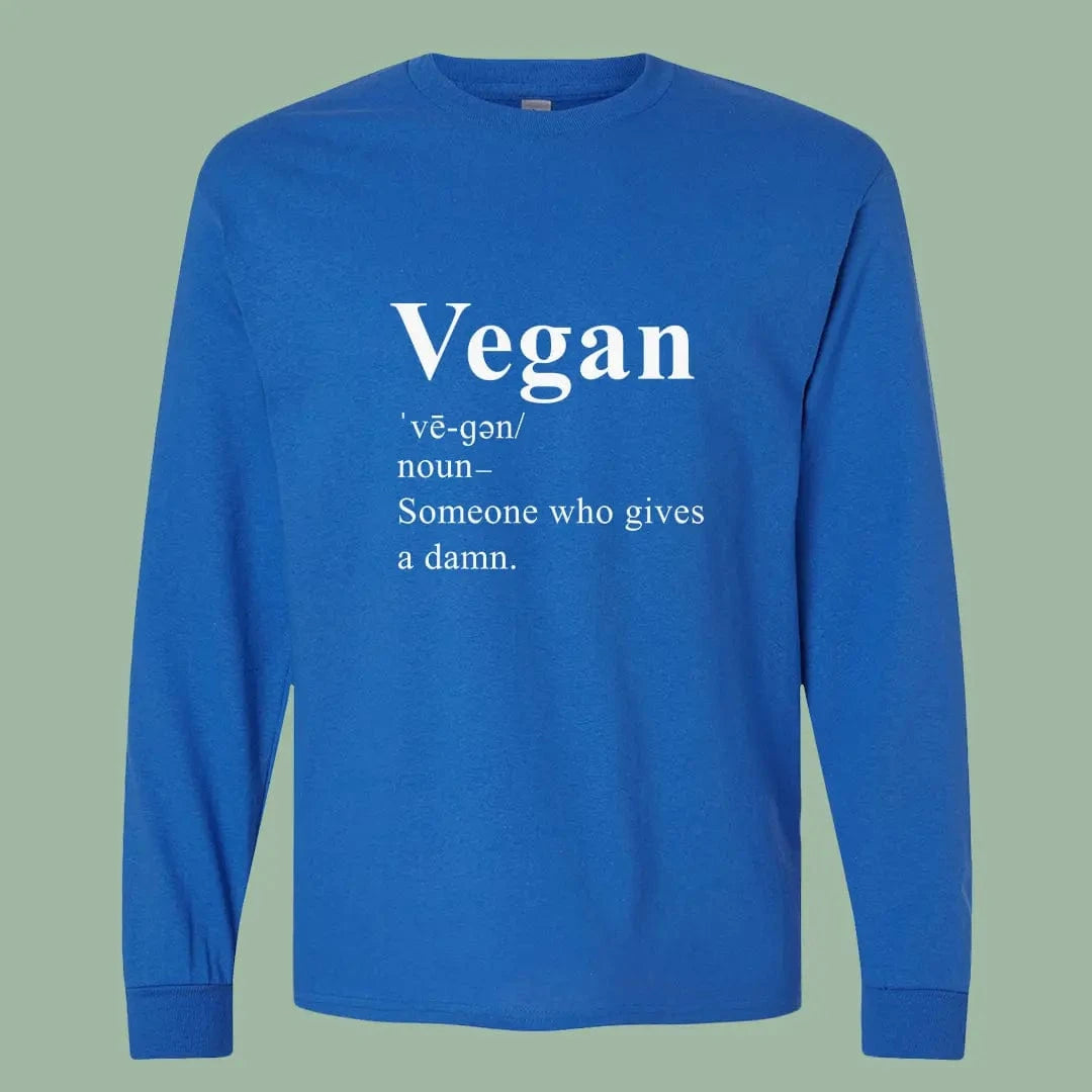 Vegan Definition Long Sleeve Tee – Bold Statement for Changemakers