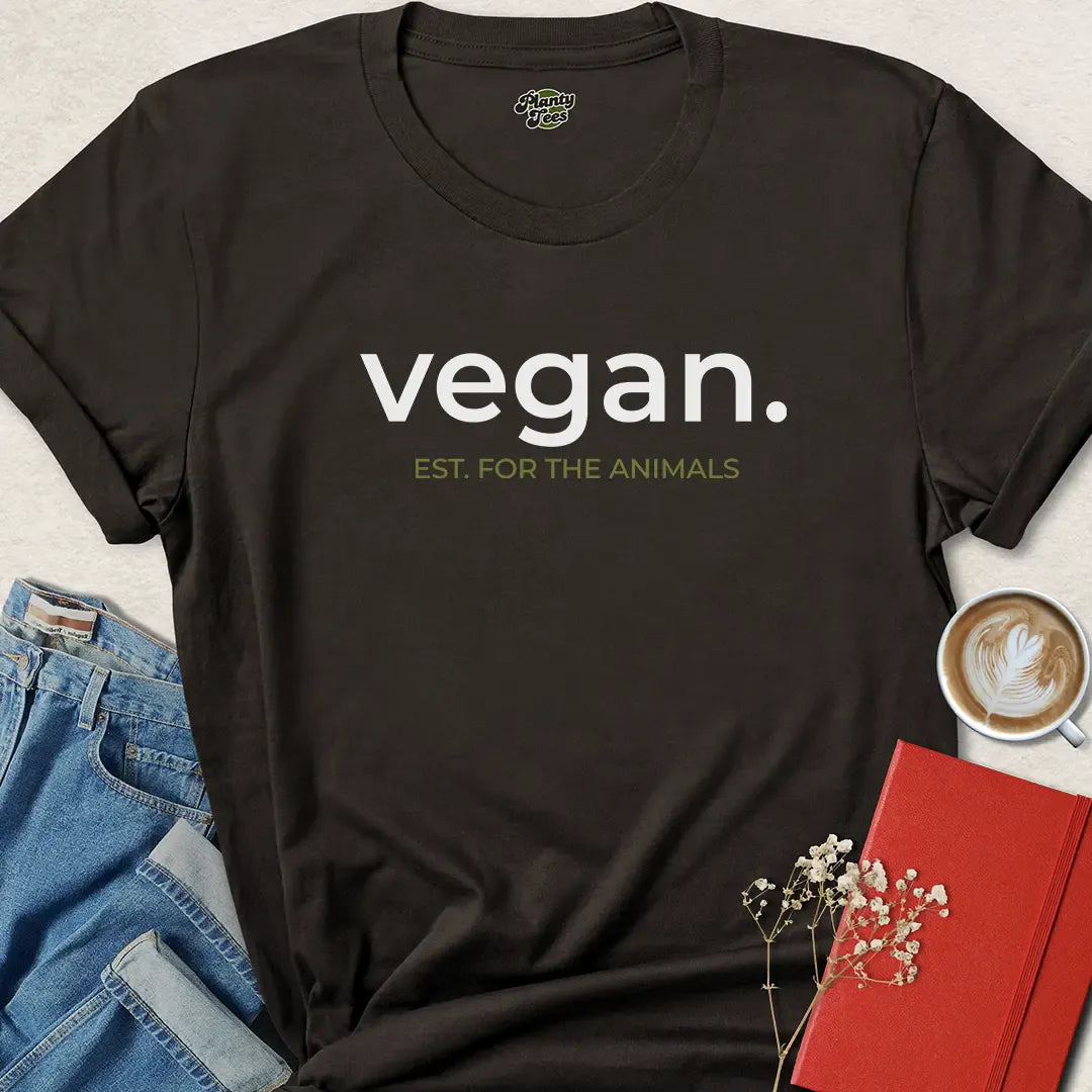 Vegan Est For The Animals T Shirt