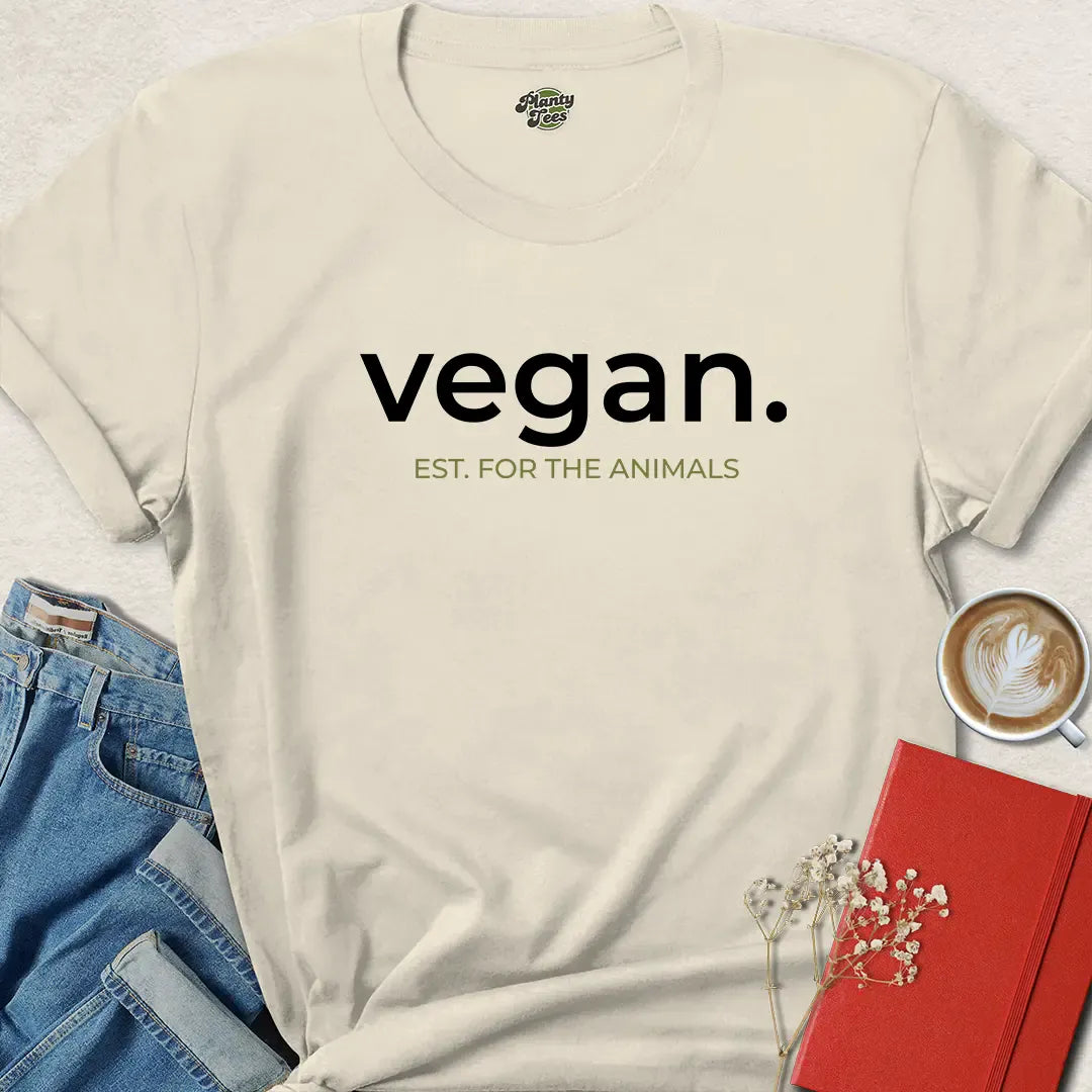 Vegan Est For The Animals T Shirt