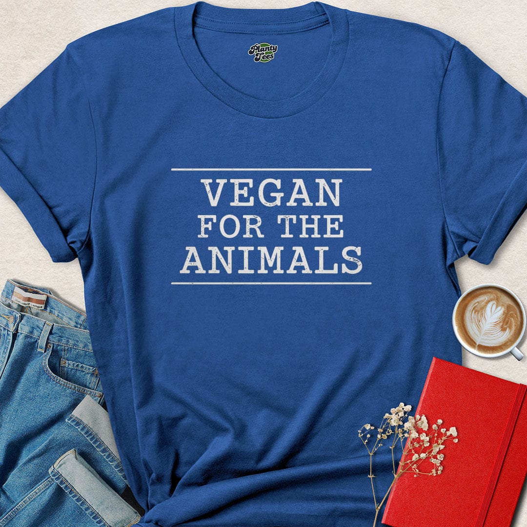 Vegan For The Animals Shirt – Bold Minimalist Tee for Ethical Voices