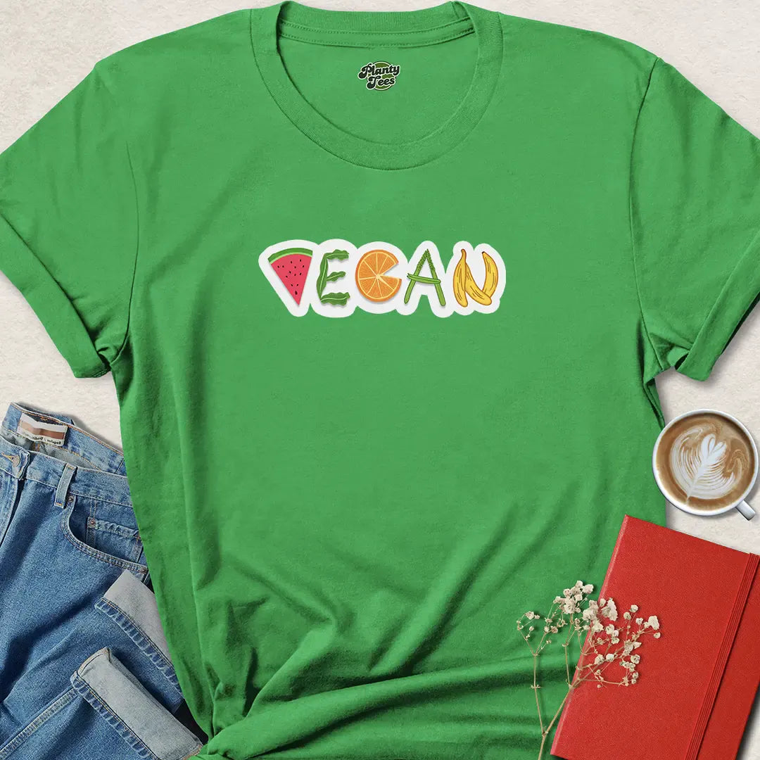 Vegan Fruit Design Plant Based T-Shirt