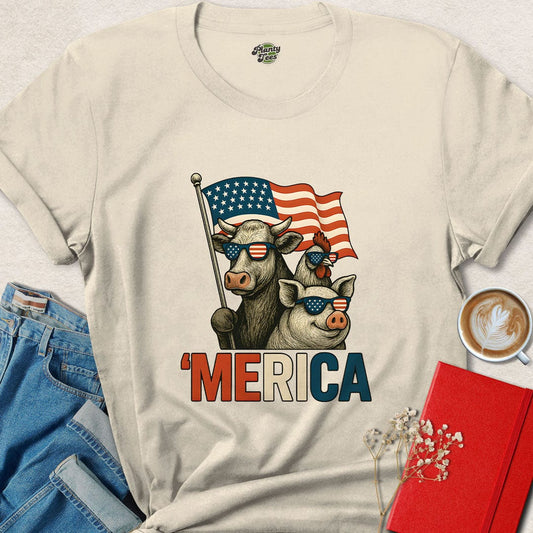 Vegan 'Merica 4th Of July T-Shirt