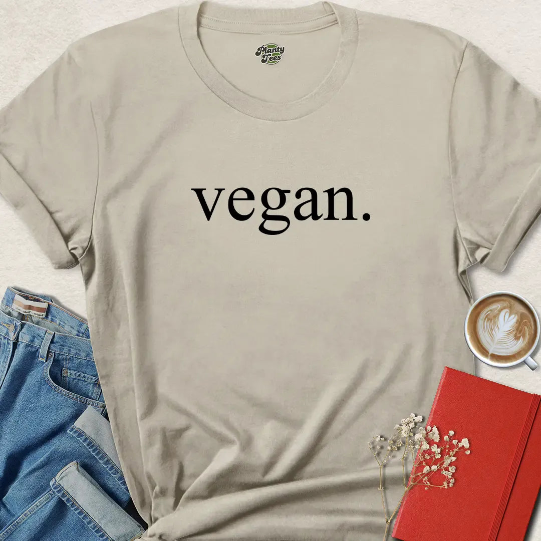 Vegan Minimalist T Shirt – Plant Based Apparel
