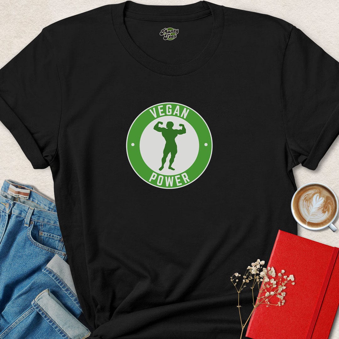 Vegan Power Bodybuilder T-Shirt