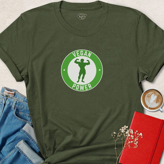 Vegan Power Bodybuilder T-Shirt