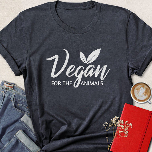 Vegan for the Animals Script T-Shirt