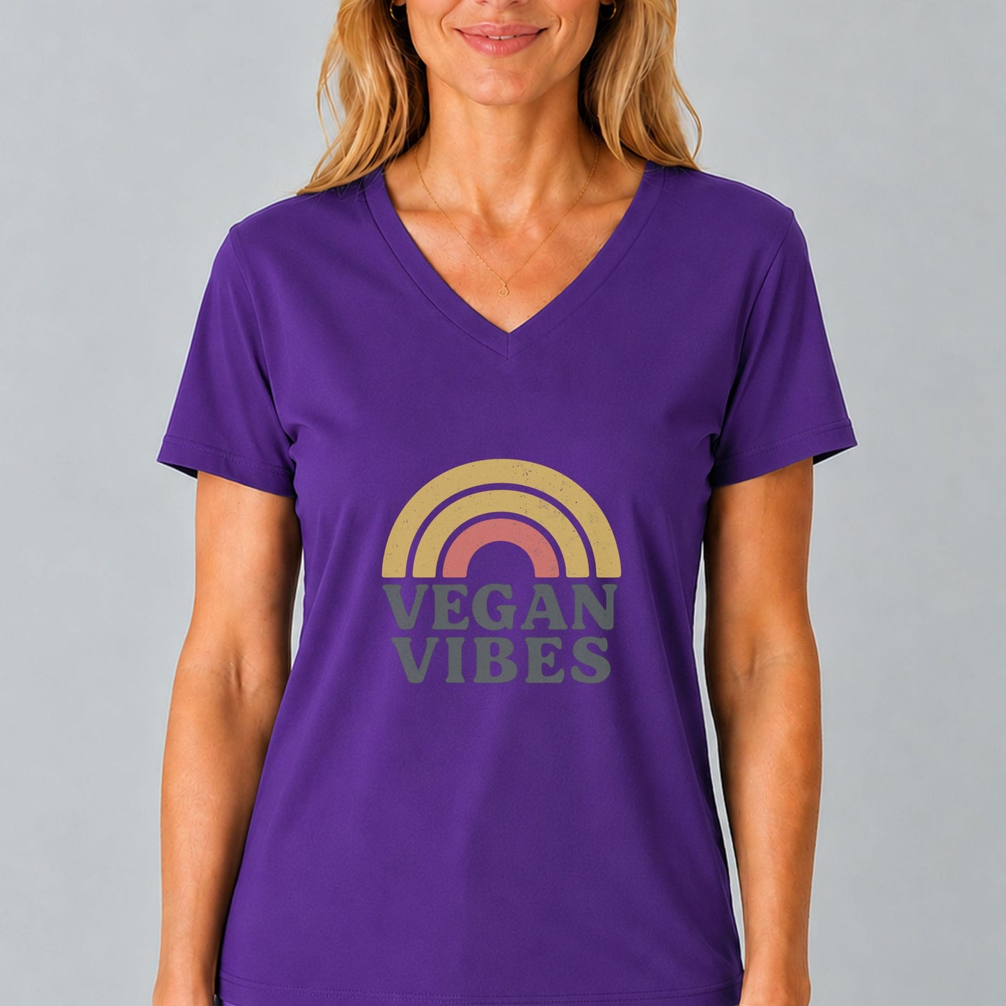 Vegan Vibes V-Neck Shirt