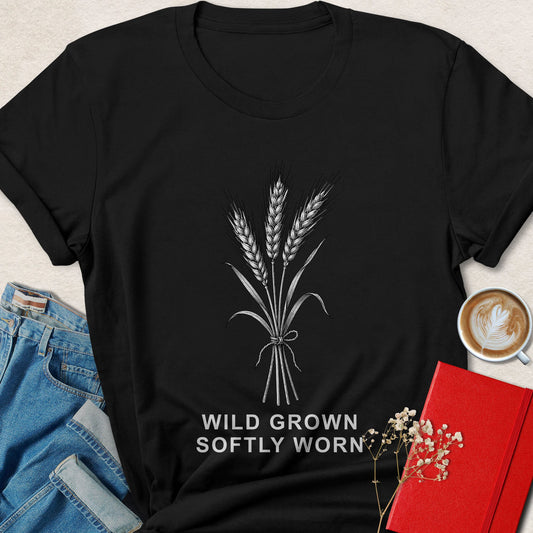 Roots Down Heart Open T-shirt | Botanical Vegan Tee