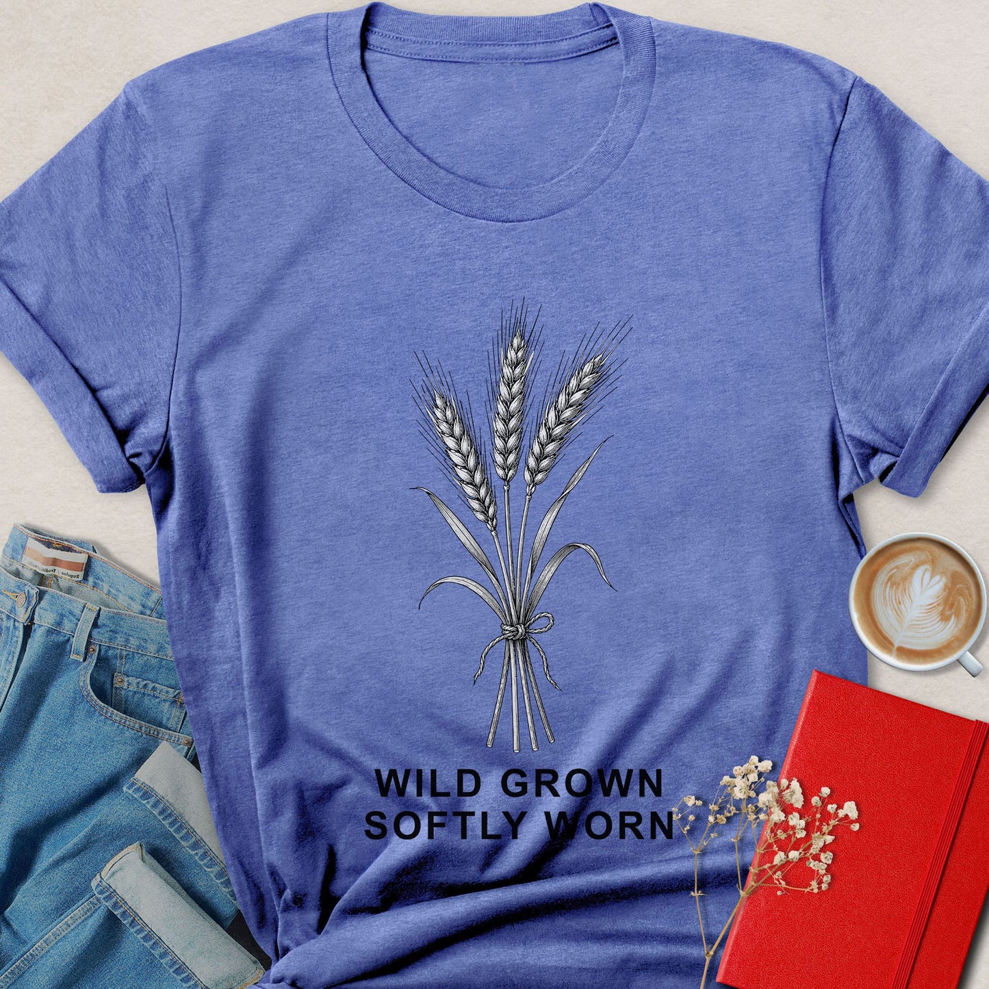Roots Down Heart Open T-shirt | Botanical Vegan Tee
