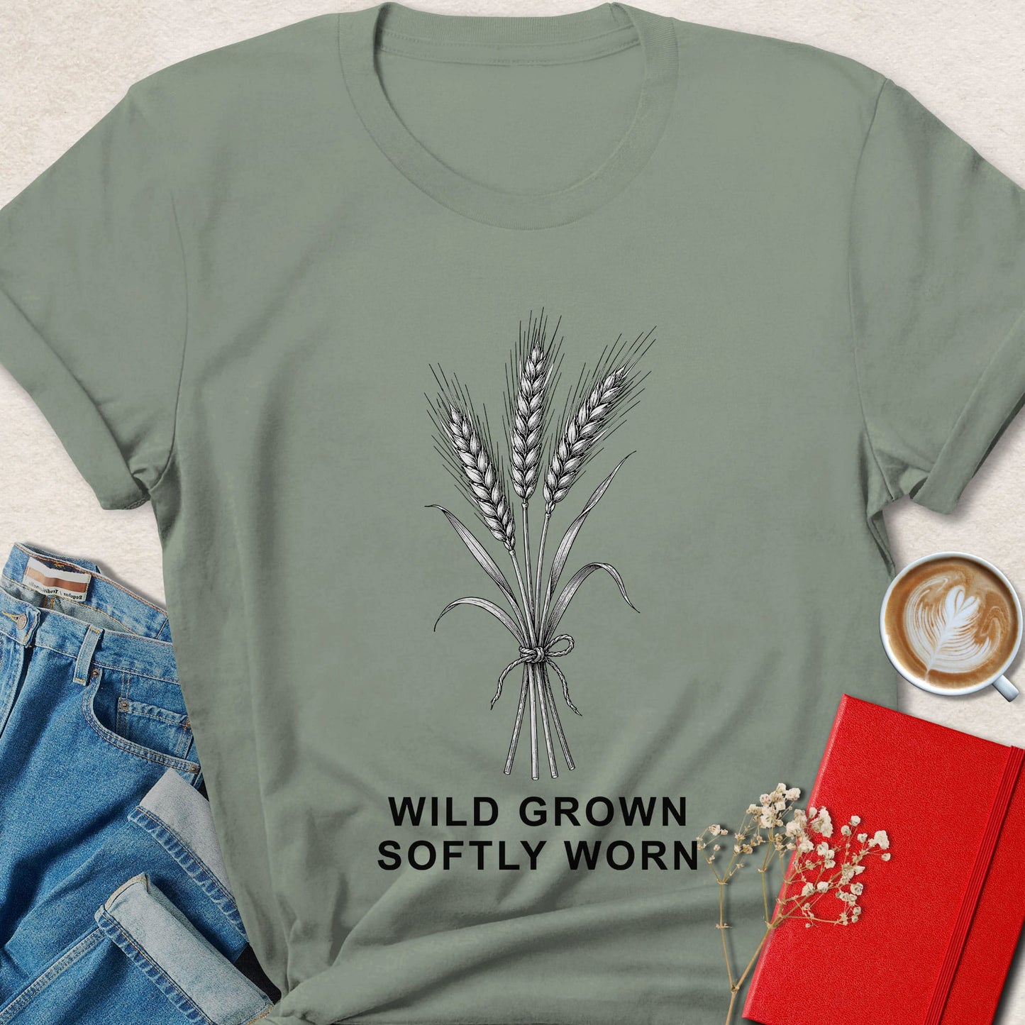 Roots Down Heart Open T-shirt | Botanical Vegan Tee