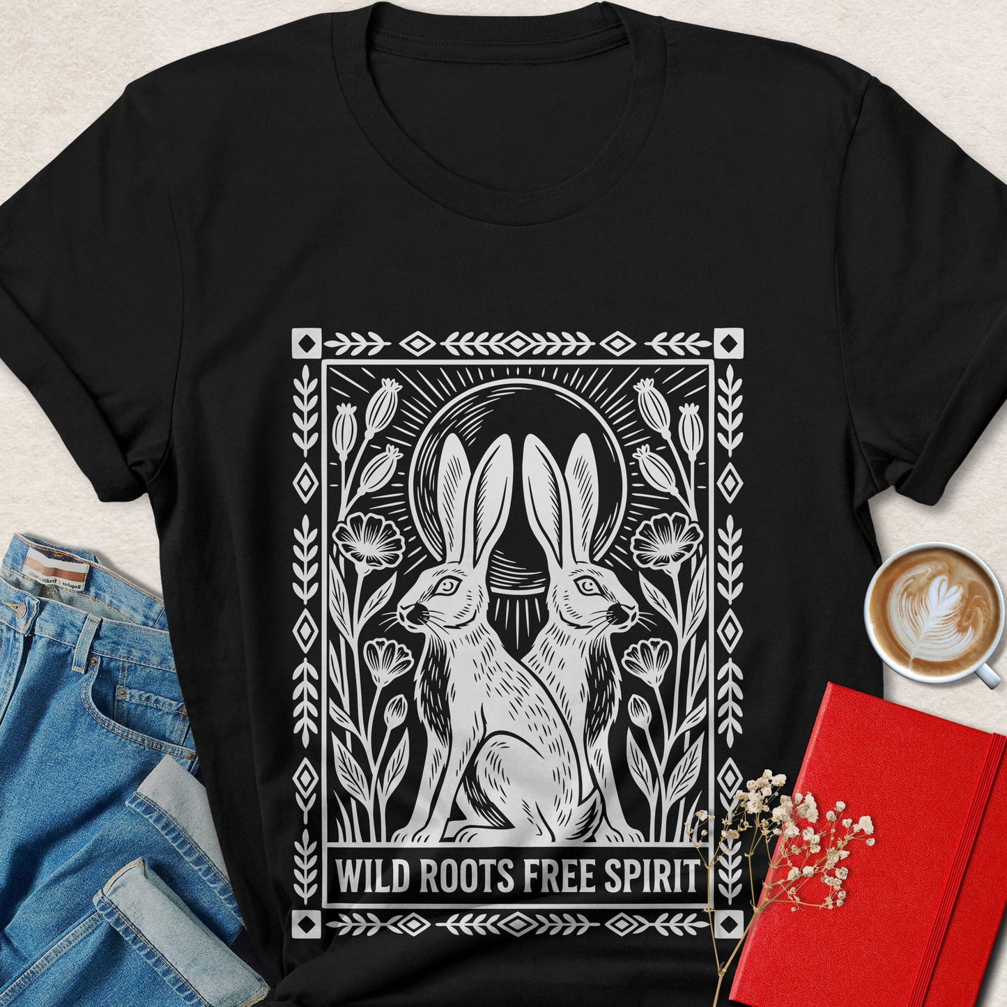 Wild Roots Free Spirit Shirt | Boho Nature Graphic Tee
