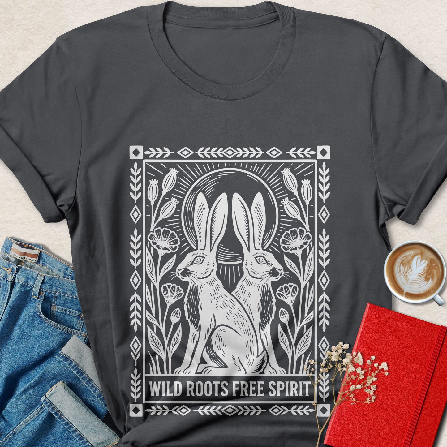 Wild Roots Free Spirit Shirt | Boho Nature Graphic Tee