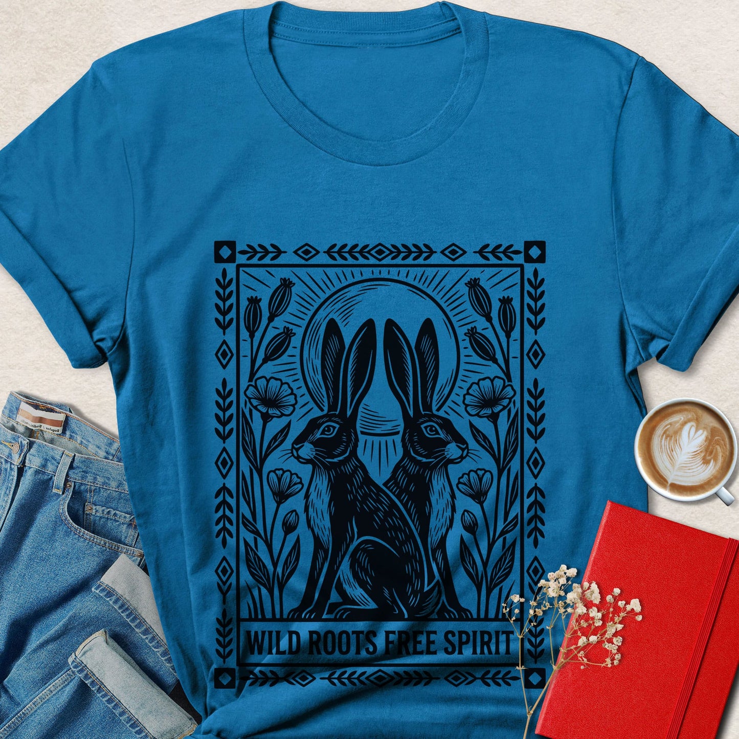 Wild Roots Free Spirit Shirt | Boho Nature Graphic Tee