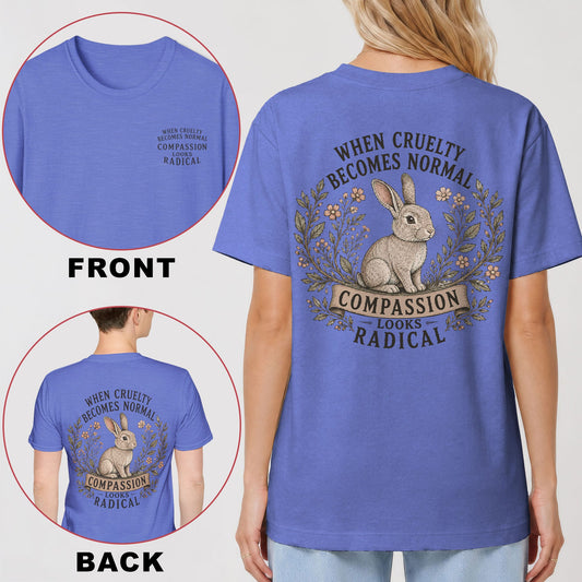 Compassion Looks Radical Back Print T-Shirt