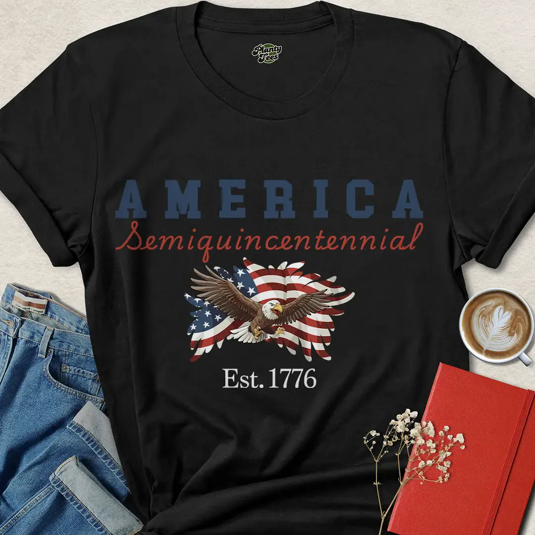 America Semiquincentennial Eagle T-Shirt – 250 Years of Freedom Est. 1776 | Celebrate USA Pride in 2026