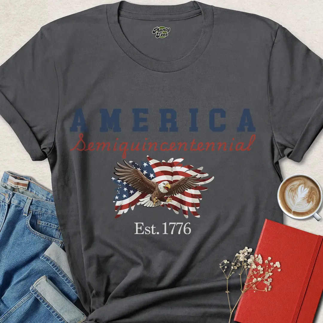 America Semiquincentennial Eagle T-Shirt – 250 Years of Freedom Est. 1776 | Celebrate USA Pride in 2026