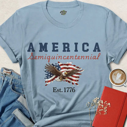 America Semiquincentennial Eagle T-Shirt – 250 Years of Freedom Est. 1776 | Celebrate USA Pride in 2026