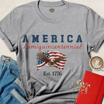 America Semiquincentennial Eagle T-Shirt – 250 Years of Freedom Est. 1776 | Celebrate USA Pride in 2026