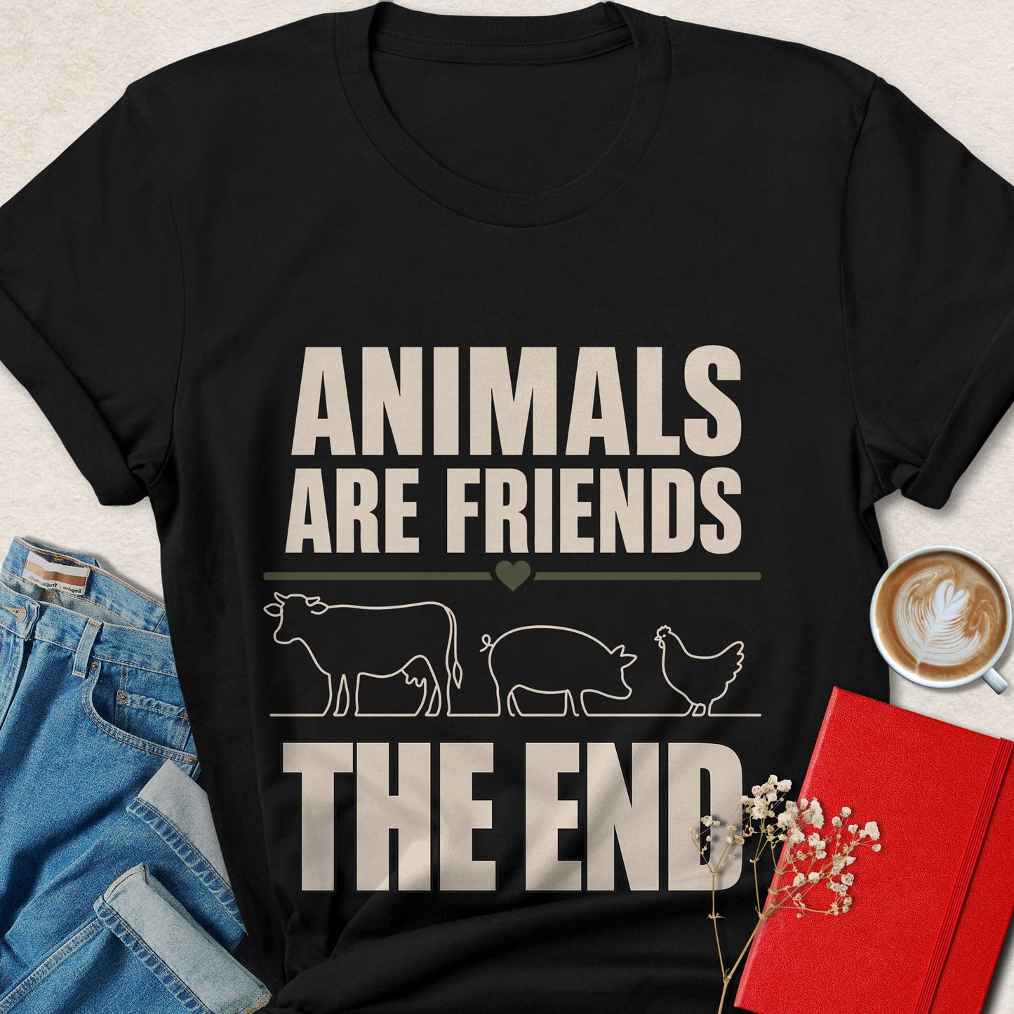 Animals Are Friends The End T-Shirt