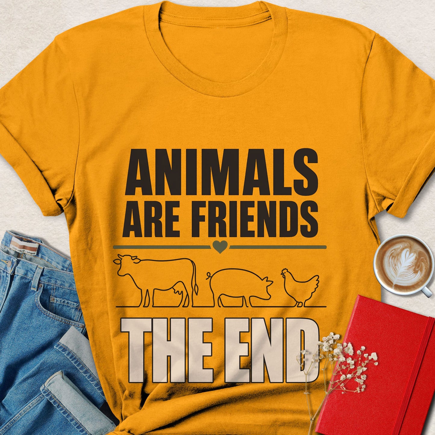 Animals Are Friends The End T-Shirt