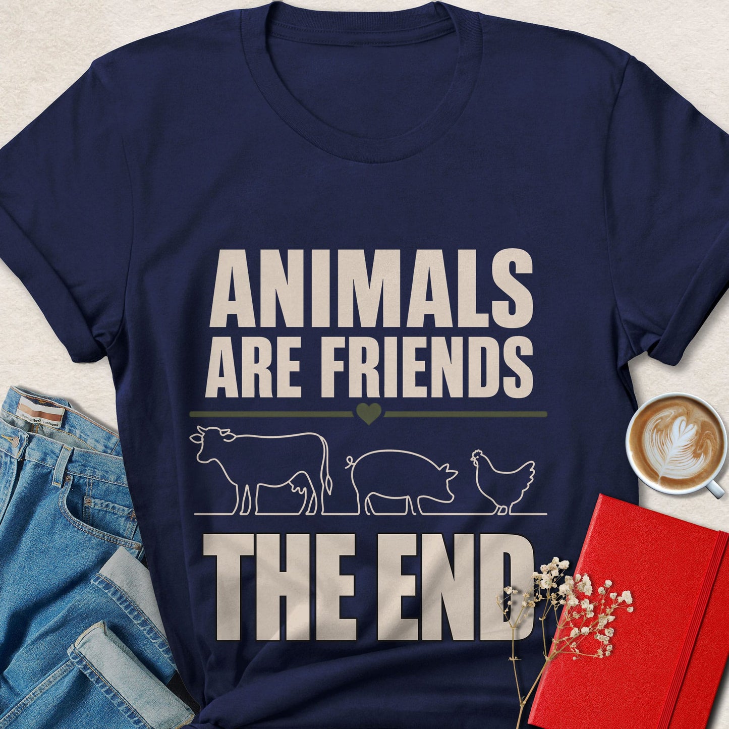 Animals Are Friends The End T-Shirt