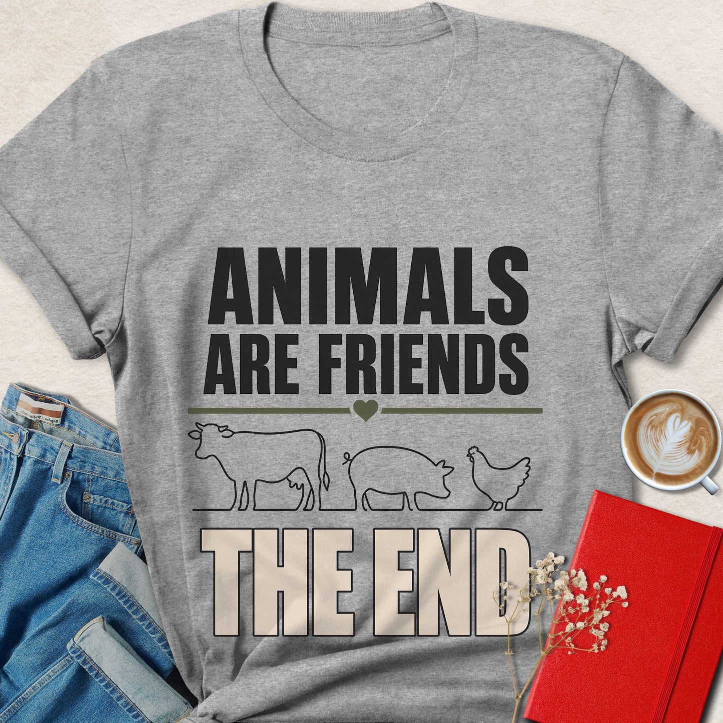 Animals Are Friends The End T-Shirt