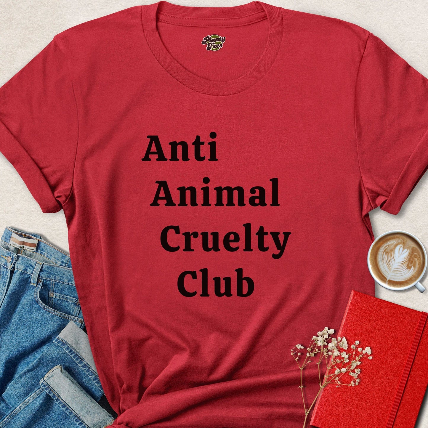 Anti Animal Cruelty Club Vegan Shirt | Animal Rights Tee