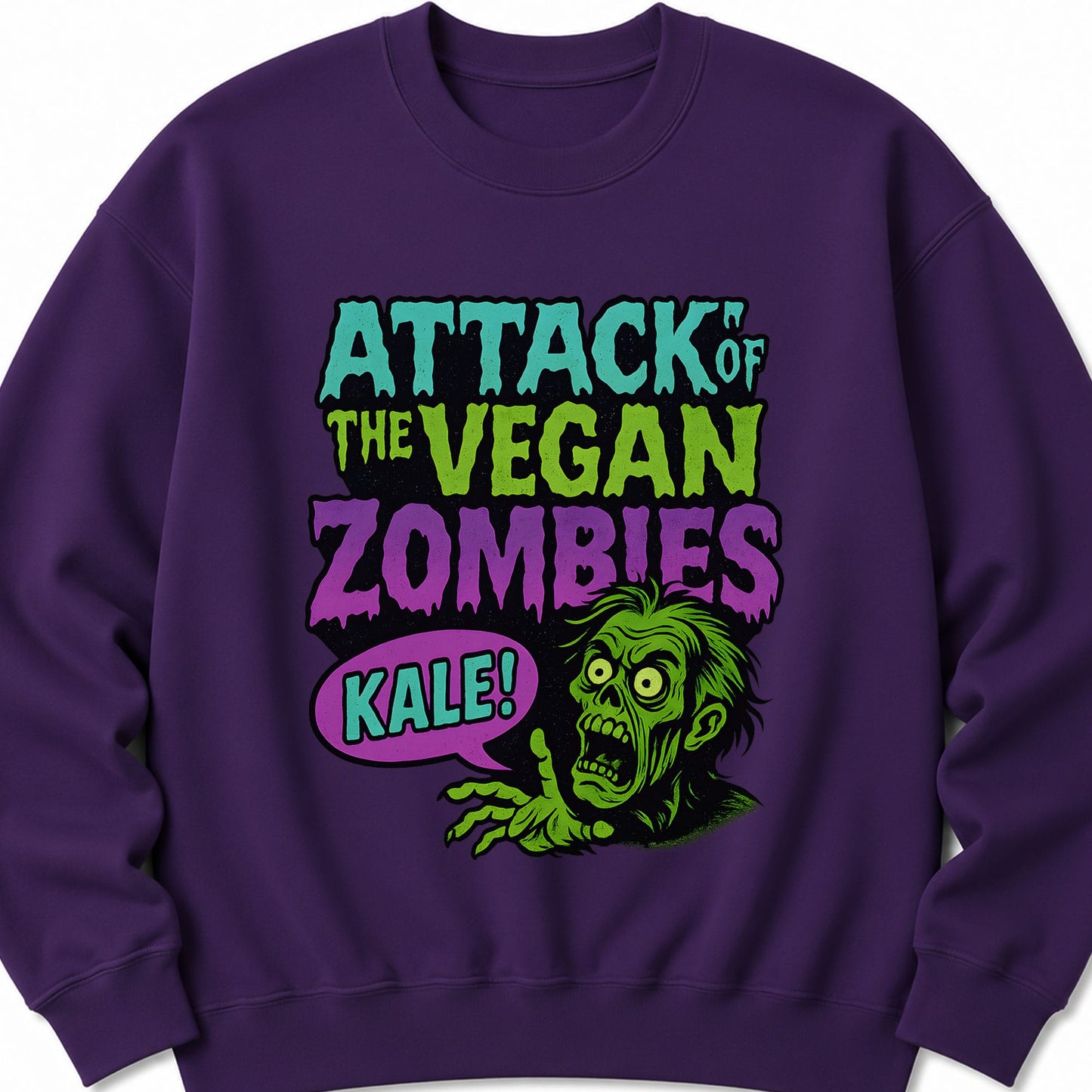 Attack of the Vegan Zombies Halloween Sweatshirt