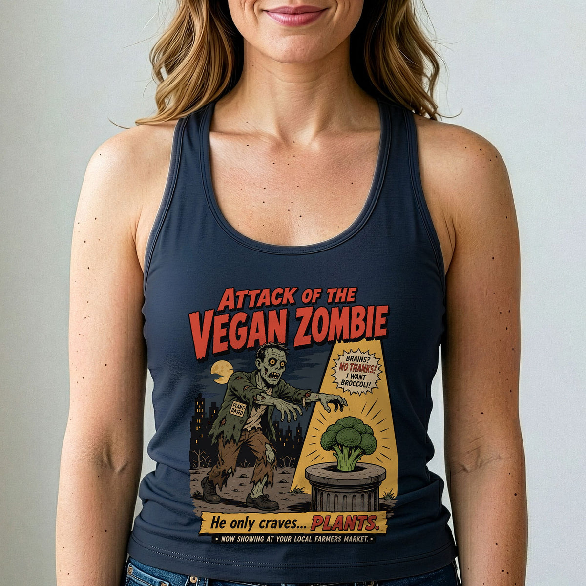 Attack of the Vegan Zombie Tank Top