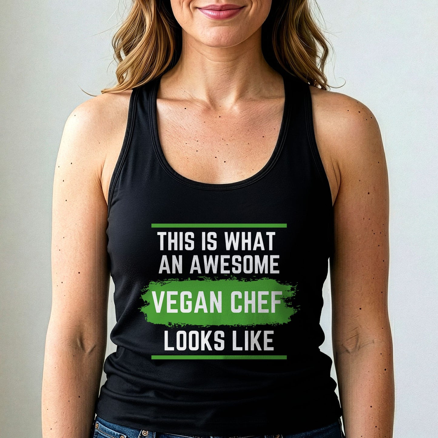 Vegan Chef Tank Top Funny Plant Based Cooking Shirt