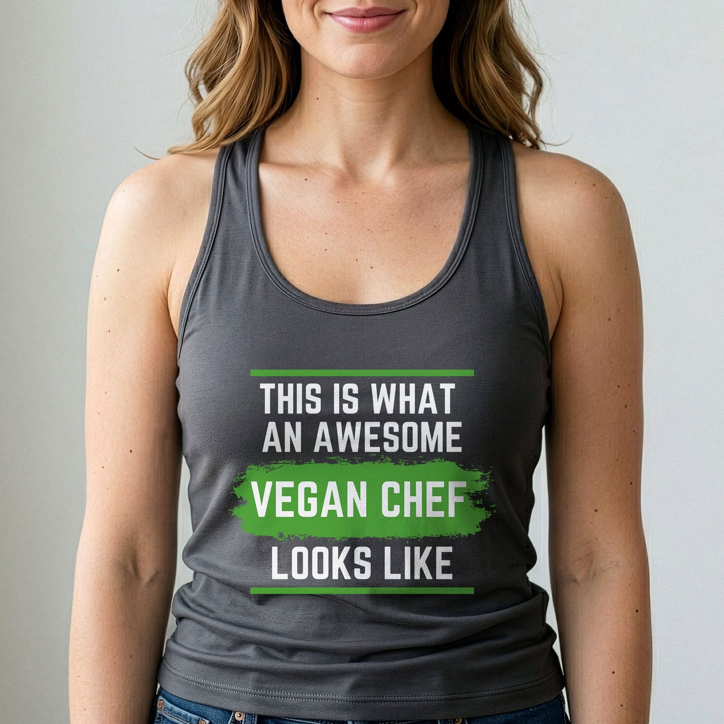 Vegan Chef Tank Top Funny Plant Based Cooking Shirt