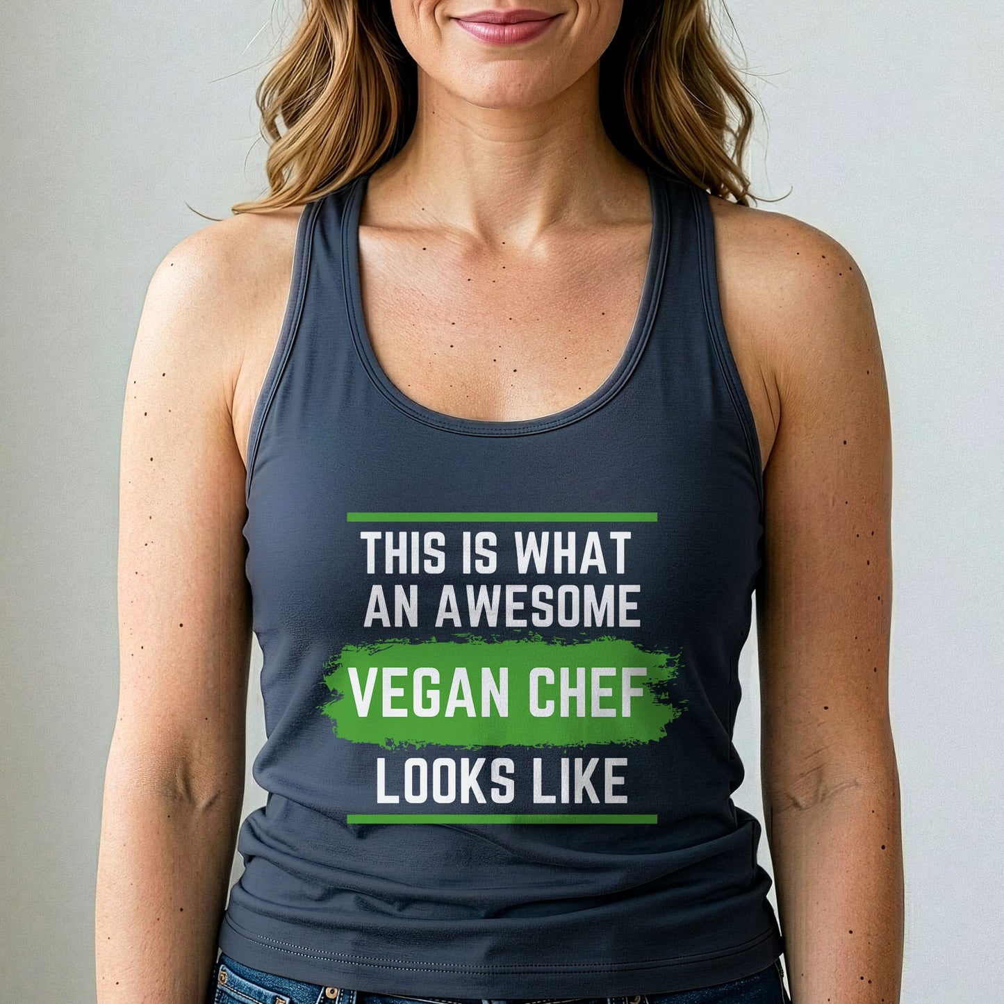 Vegan Chef Tank Top Funny Plant Based Cooking Shirt