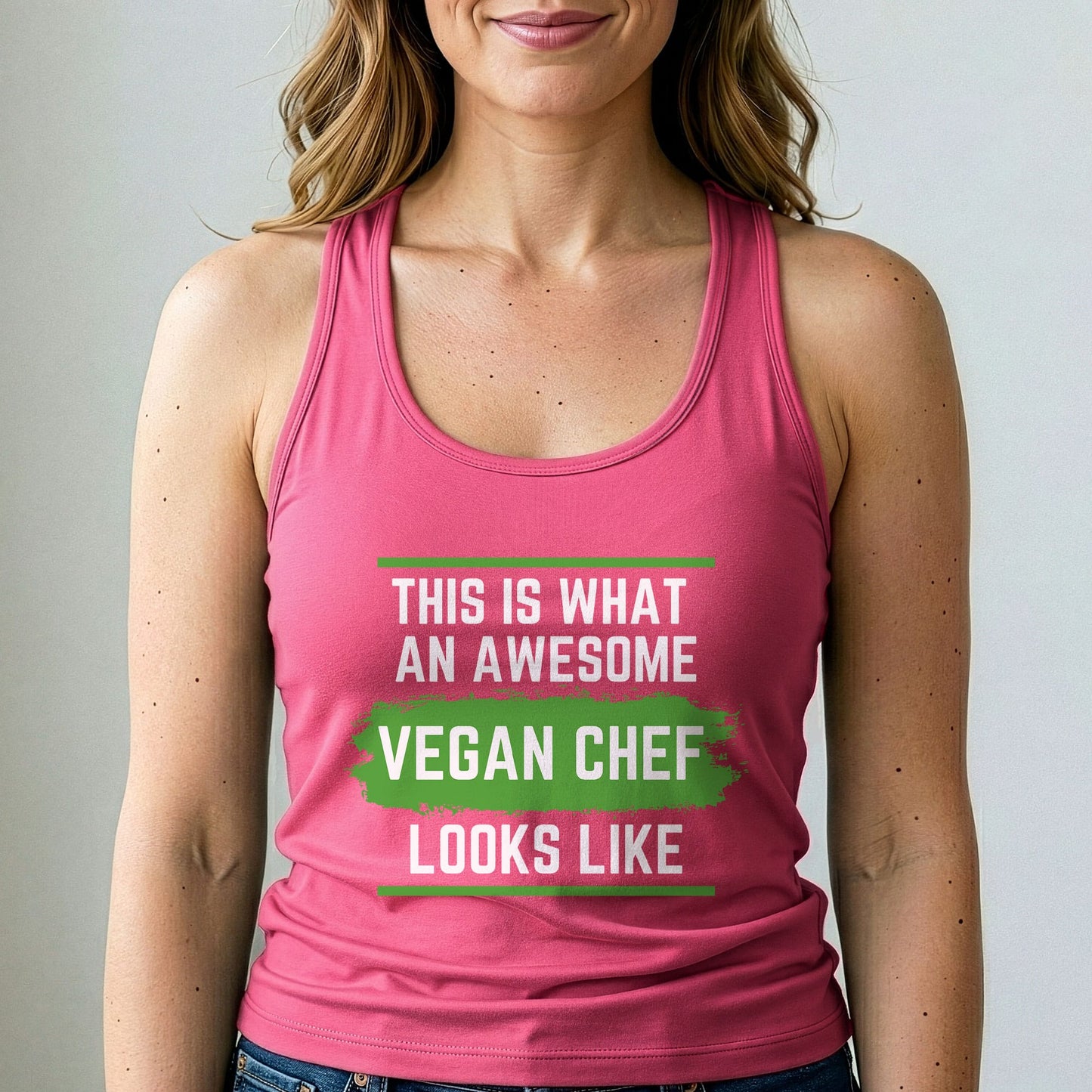 Vegan Chef Tank Top Funny Plant Based Cooking Shirt