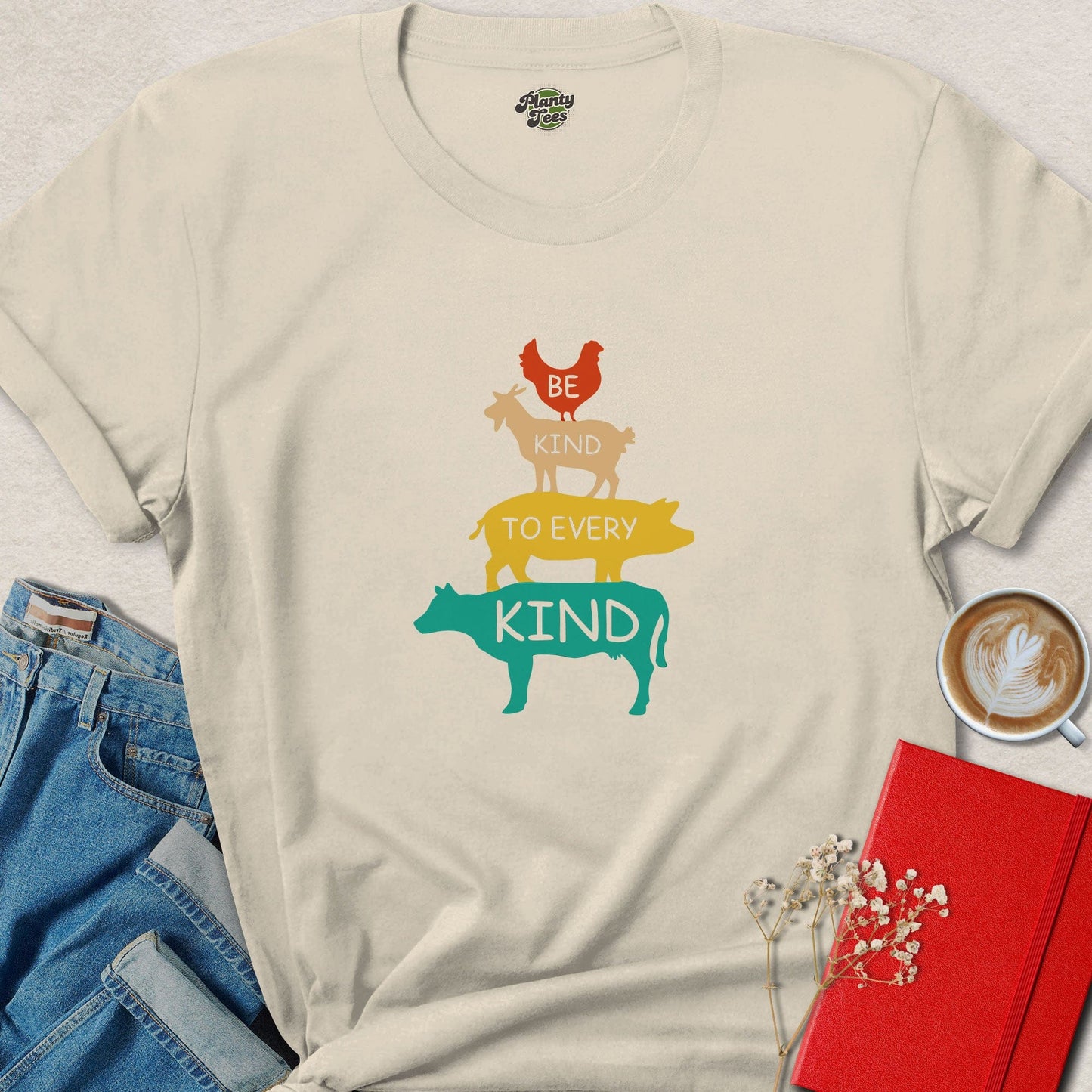Be Kind To Every Kind Vegan Shirt | Animal Lover Vegan Tee
