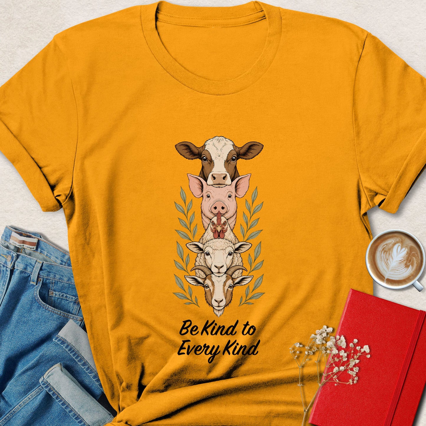 Be Kind to Every Kind Farm Animal T-Shirt