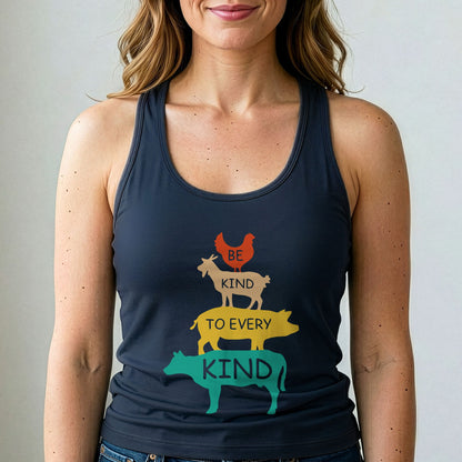 Be Kind To Every Kind Tank Top Vegan Animal Rights Shirt