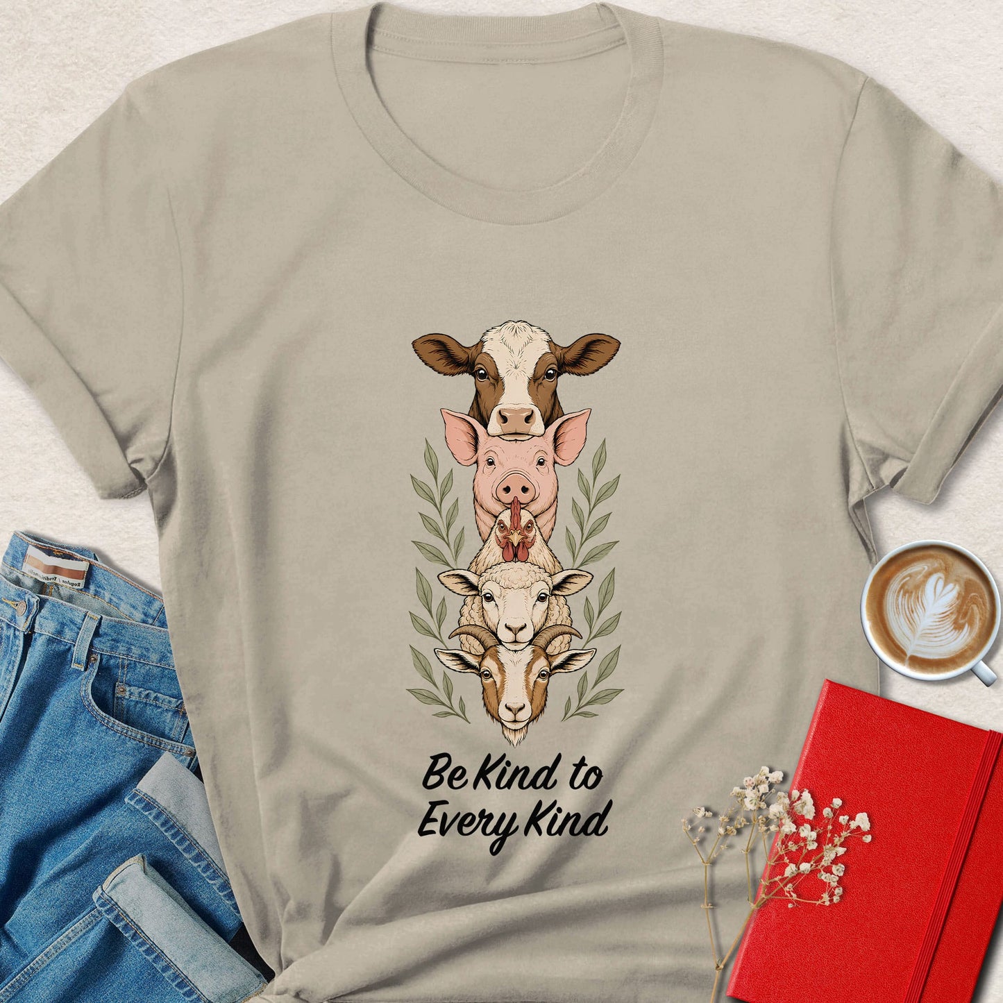 Be Kind to Every Kind Farm Animal T-Shirt