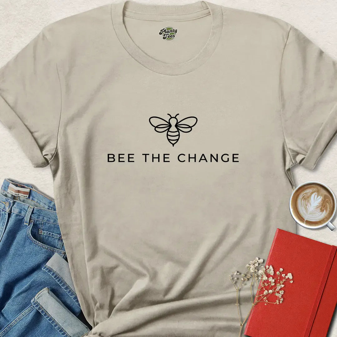Bee the Change Tee – Eco Vegan Shirt for Nature Lovers