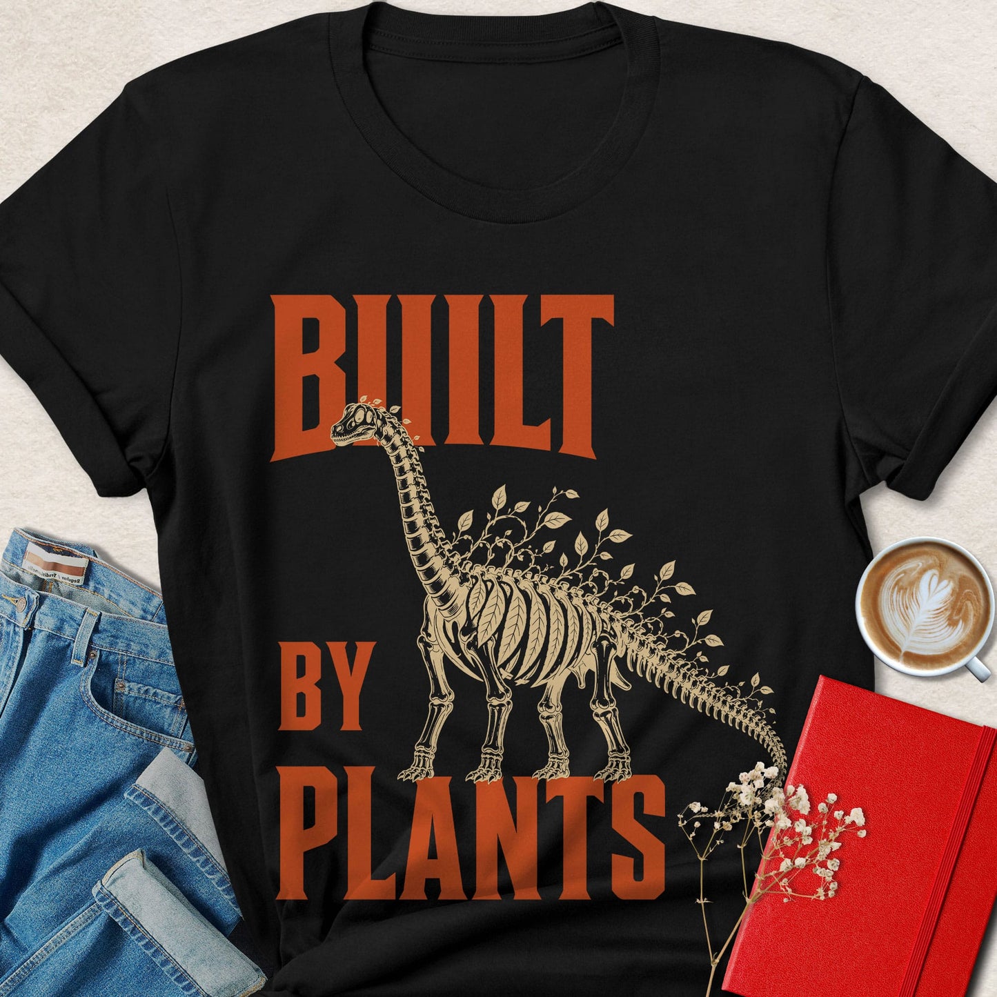 Built by Plants Botanical Dinosaur T-shirt