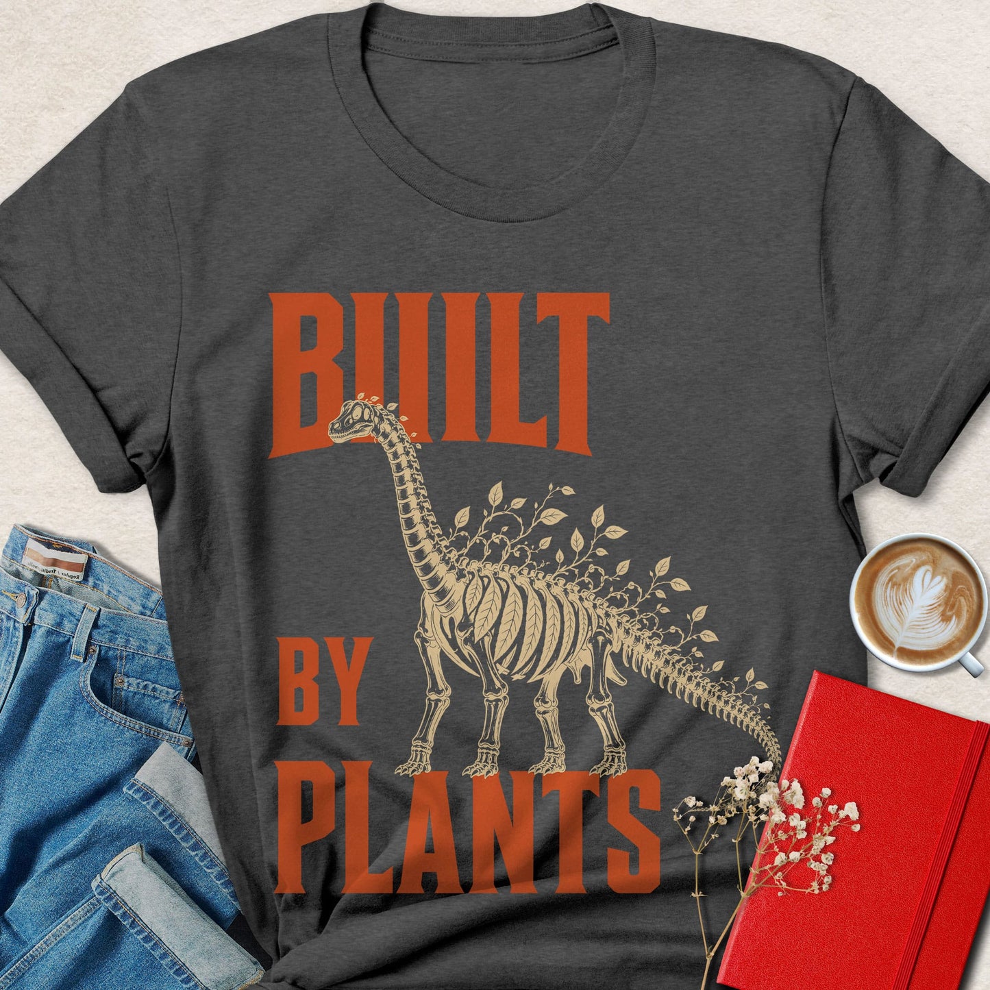 Built by Plants Botanical Dinosaur T-shirt