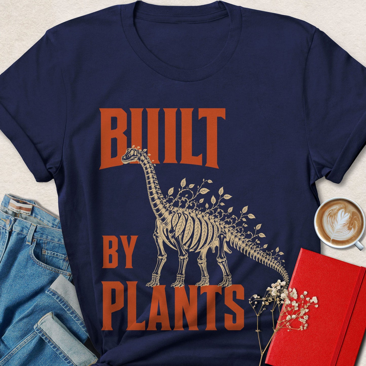 Built by Plants Botanical Dinosaur T-shirt