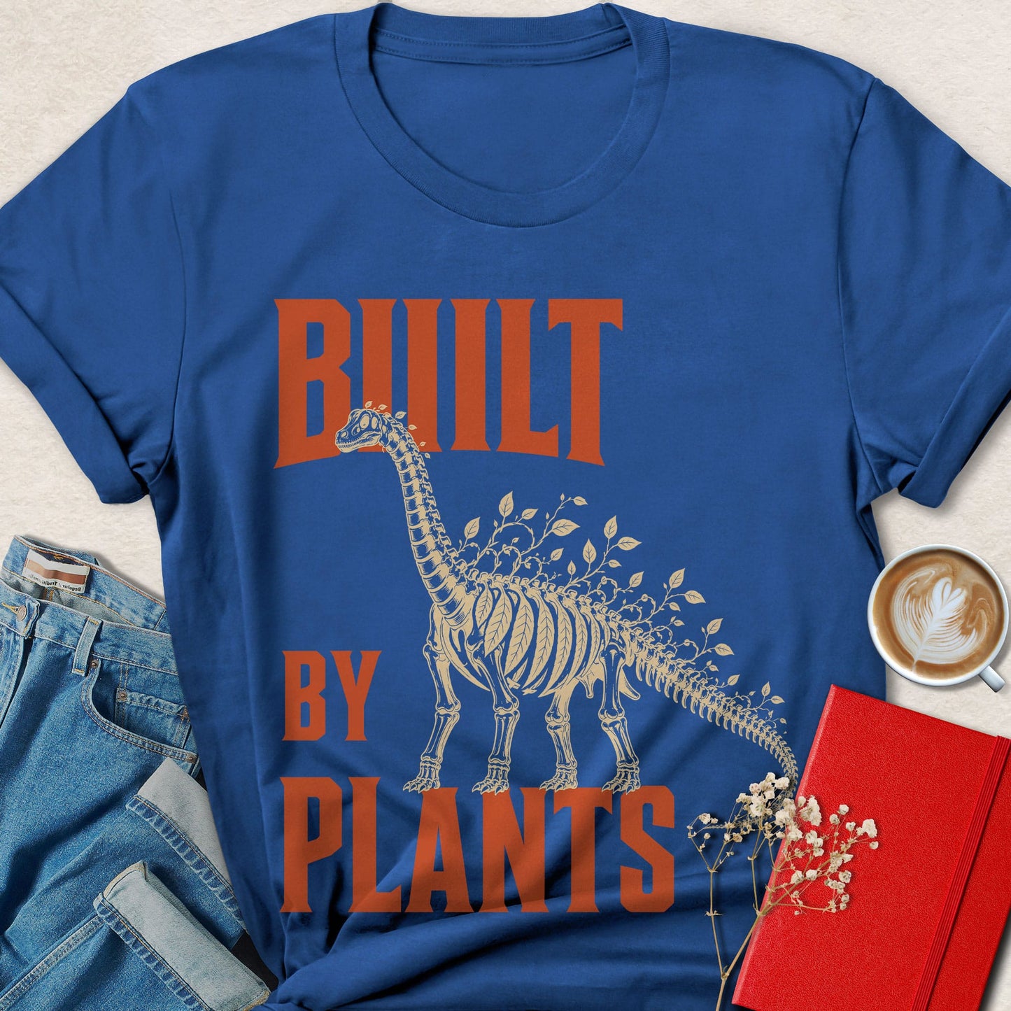 Built by Plants Botanical Dinosaur T-shirt