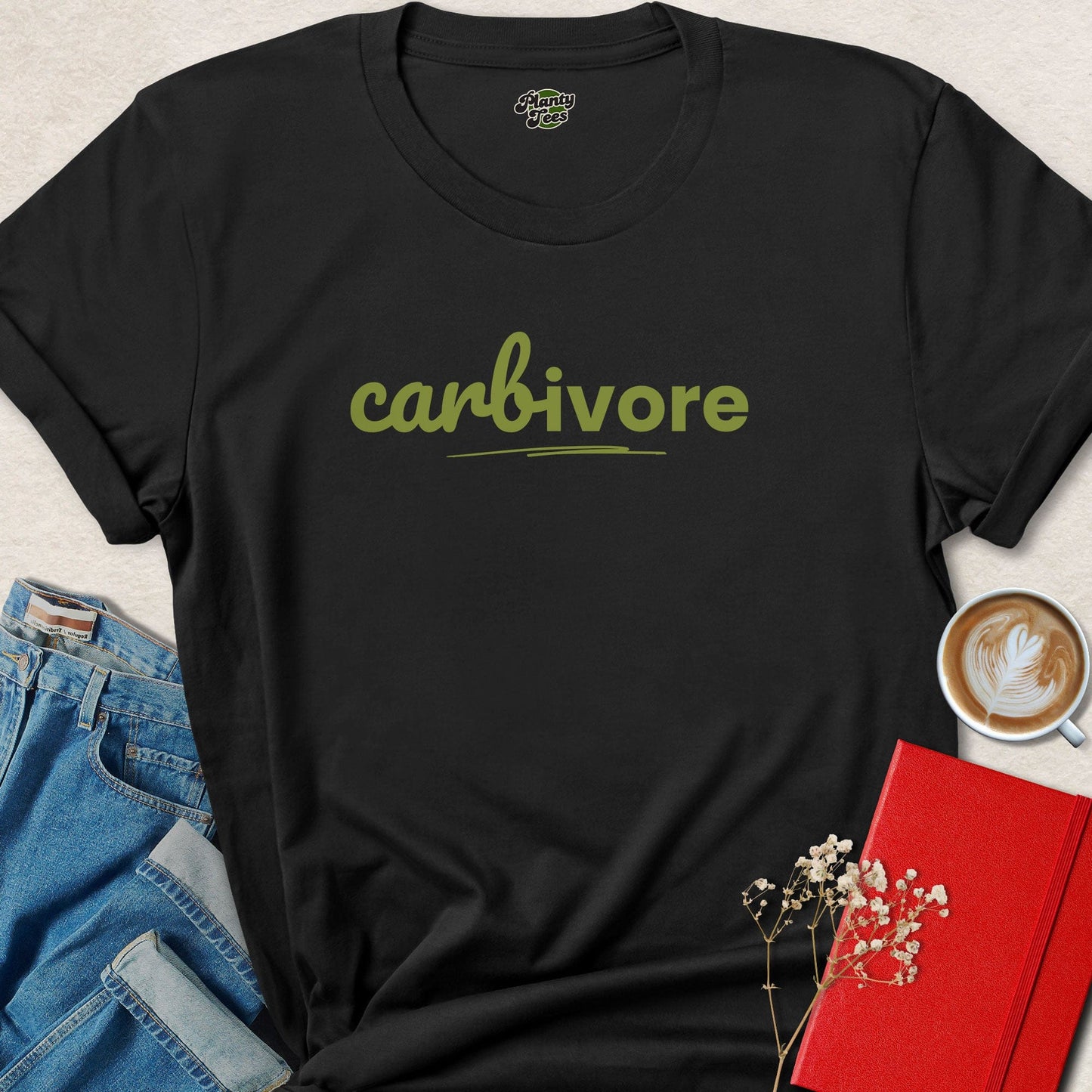Carbivore Funny Vegan Shirt | Plant Based Humor Tee