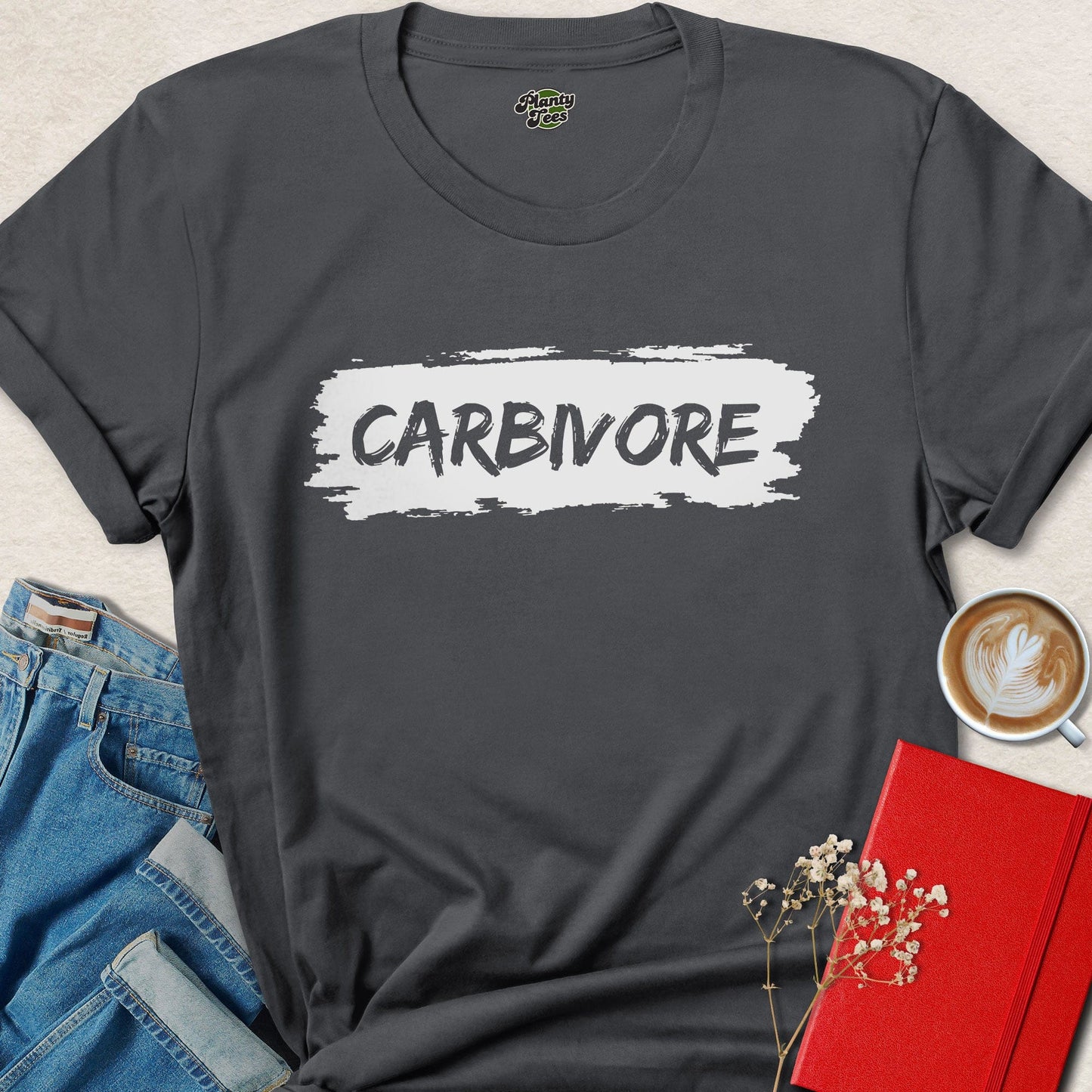 Carbivore Funny Vegan Parody Shirt | Plant Based Humor Tee