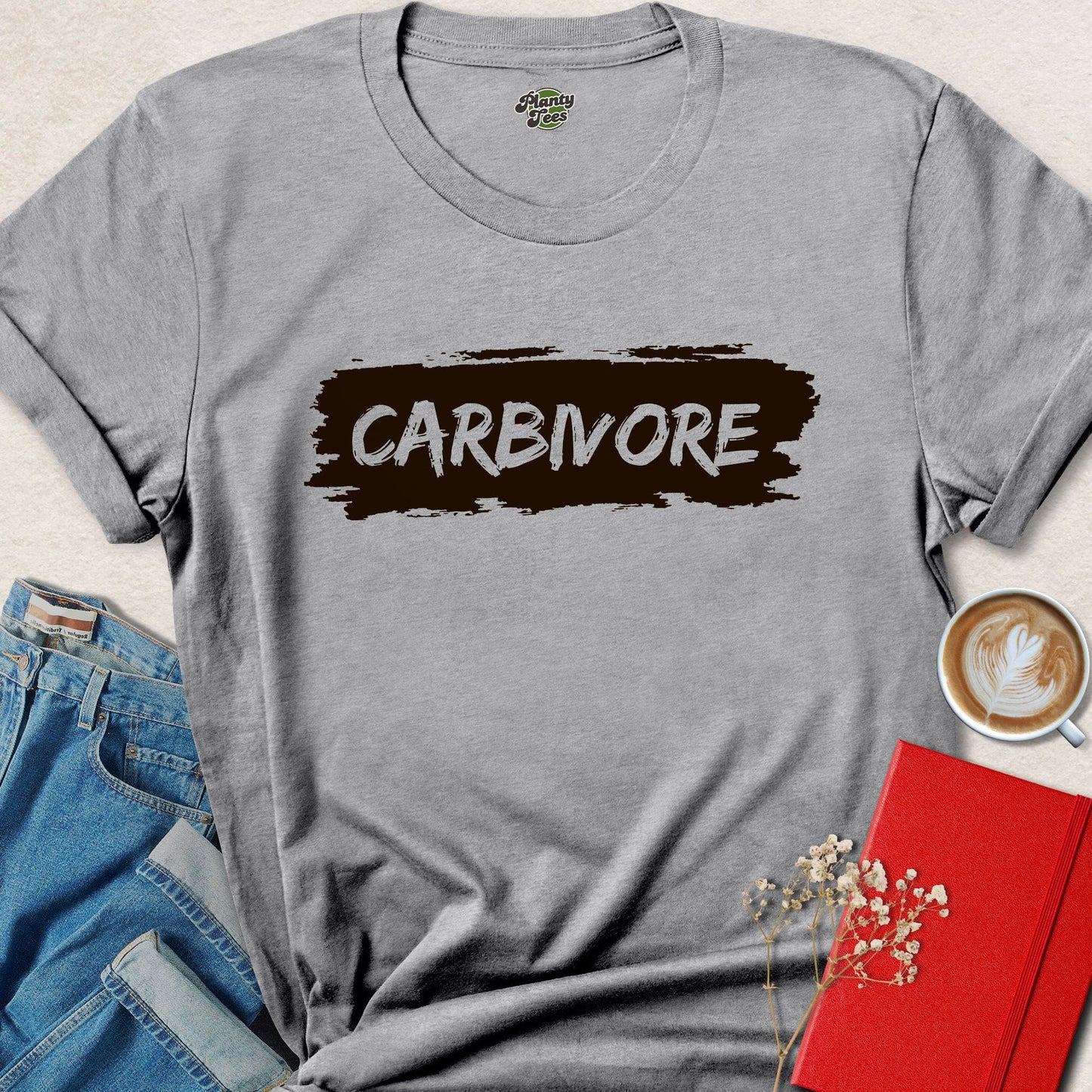 Carbivore Funny Vegan Parody Shirt | Plant Based Humor Tee