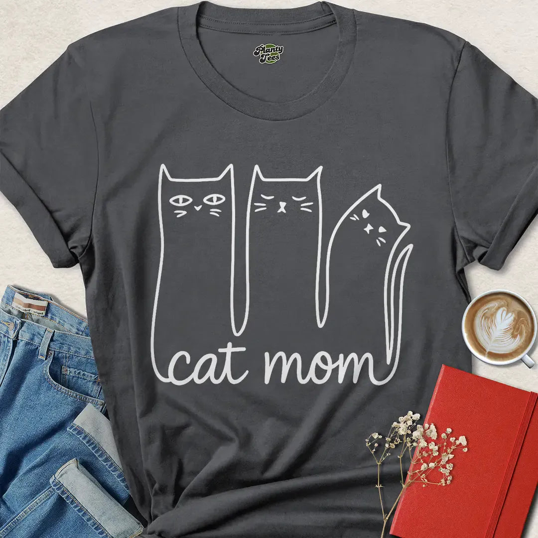 Cat Mom Shirt – Cute Minimalist Cat Lover Gift for Women | Show Your Love