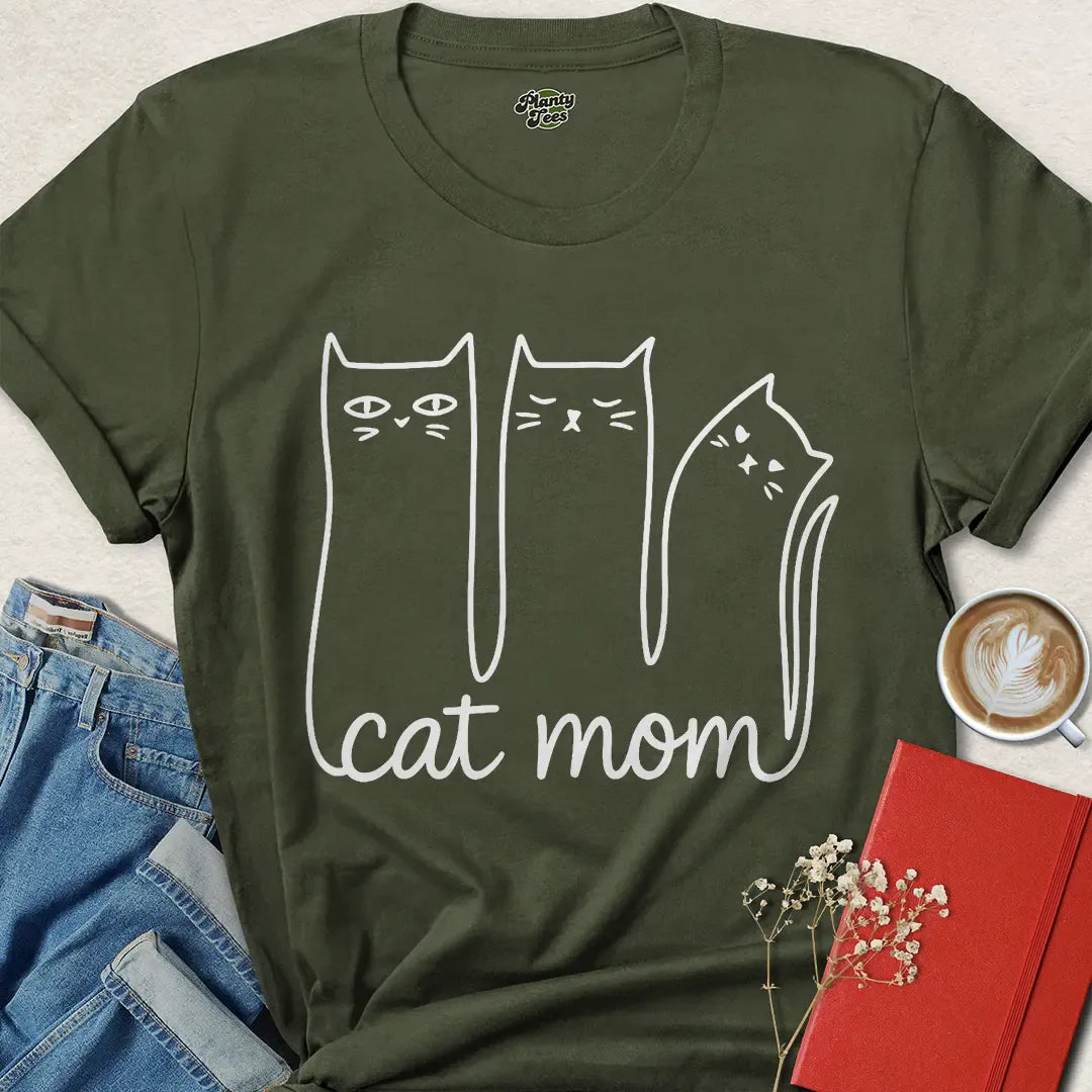 Cat Mom Shirt – Cute Minimalist Cat Lover Gift for Women | Show Your Love