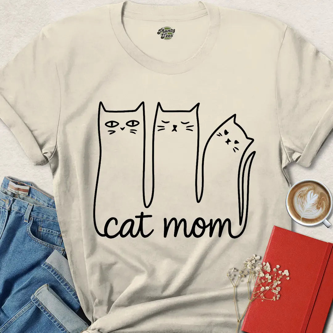 Cat Mom Shirt – Cute Minimalist Cat Lover Gift for Women | Show Your Love