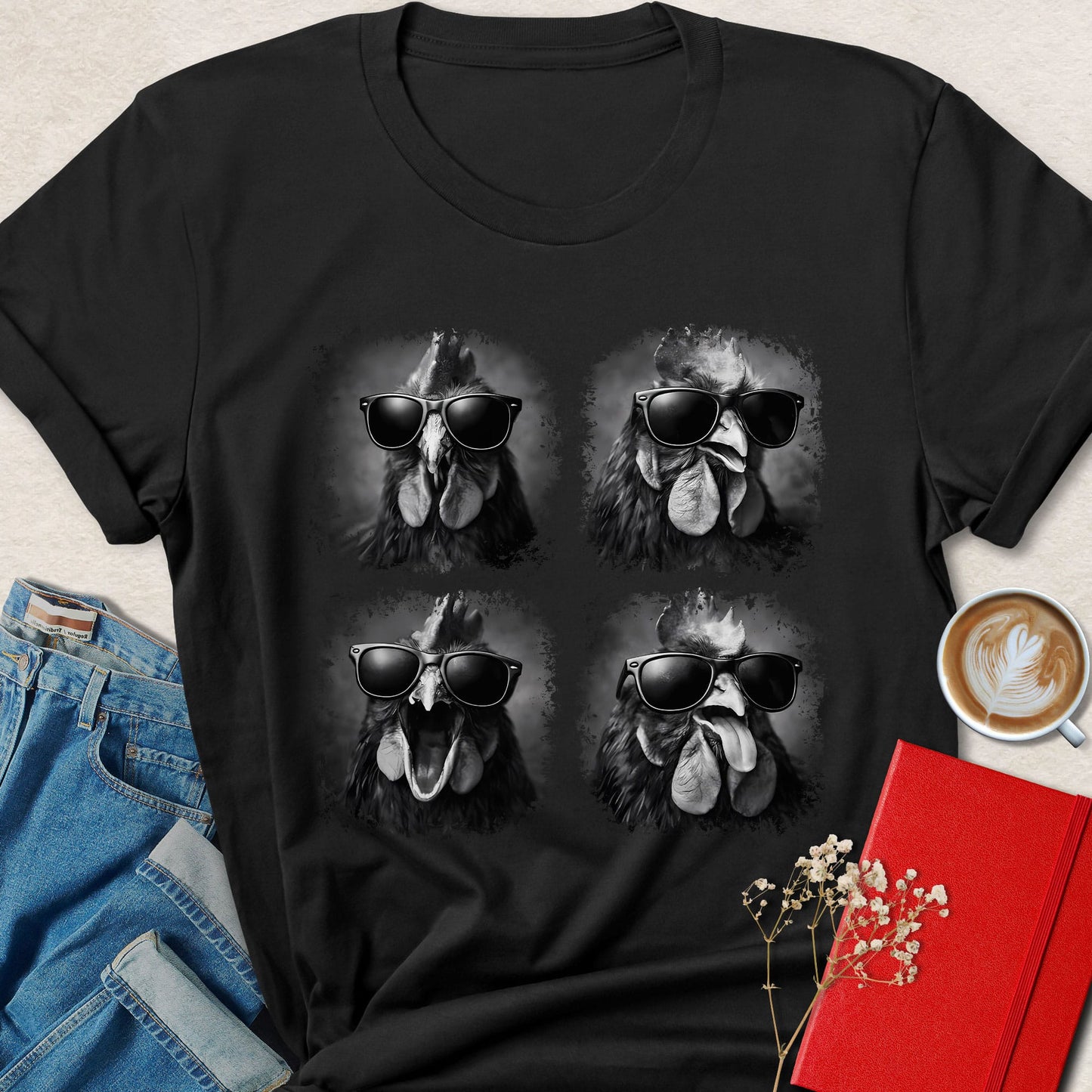 Funny Chicken Vegan Shirt Animal Lover Plant Based Graphic Tee