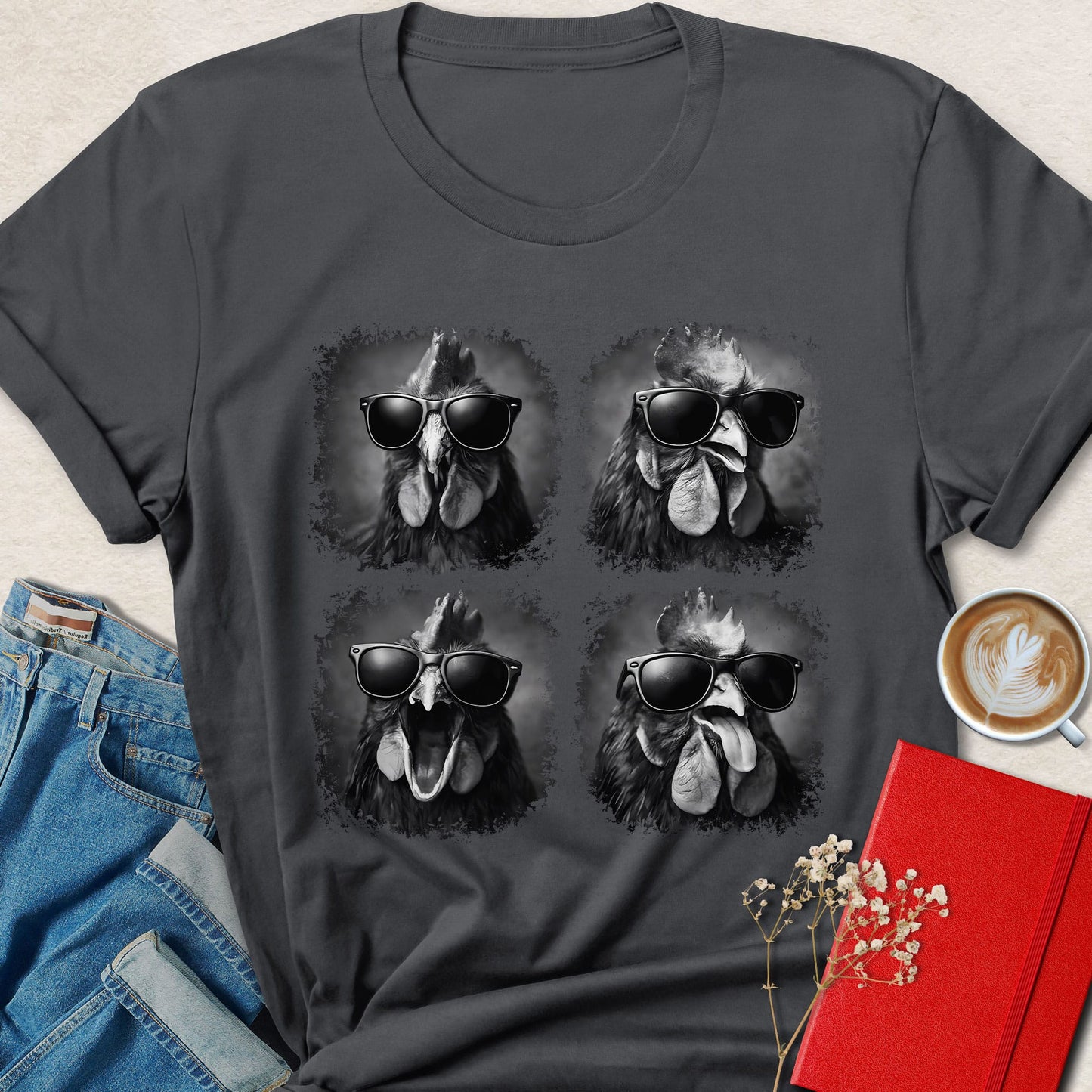Funny Chicken Vegan Shirt Animal Lover Plant Based Graphic Tee